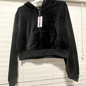 Wild fable  black crop velvet jacket